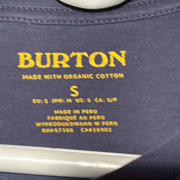 Burton Men’s Blue durable goods t shirt Size Small - Picture 2 of 6